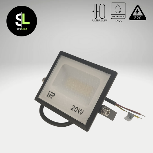 FARO A LED DA ESTERNO 20W IP66