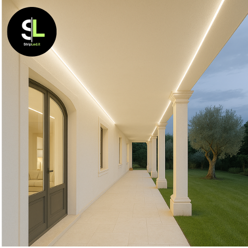 STRIP LED COB 24 VDC 5MT 480LEDS/MT IP67 BIANCO NATURALE 4000K