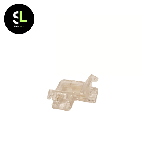 CONNETORE ANGOLARE A "L" PER STRIP LED COB 8mm (5pz)