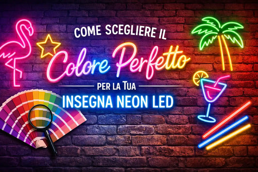 Guida alla scelta dei colori per insegne neon LED: bianco caldo, rosa, blu, verde, viola - StripLed.it