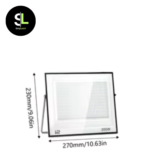 FARO A LED DA ESTERNO 200W IP66