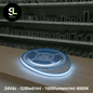 STRIP LED COB 24 VDC 5MT 528LEDS/MT IP20 BIANCO FREDDO 6000K