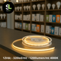 STRIP LED COB 5MT 320LEDS/MT 12V IP20 BIANCO NATURALE 4000K
