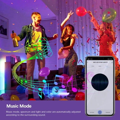 STRIP LED NEON RGB 24 VDC WIFI+BLUETOOTH 5MT 108LEDS/MT IP67