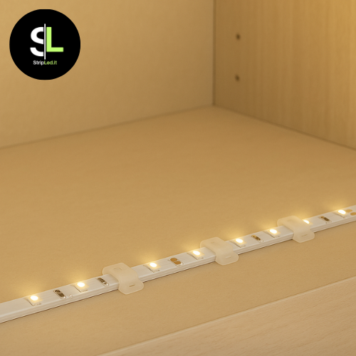 CLIP DI FISSAGGIO PER STRIP LED DA 8mm (25pz)