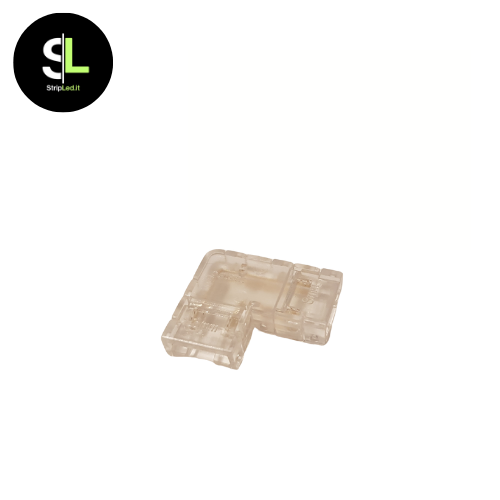 CONNETORE ANGOLARE A "L" PER STRIP LED COB 8mm (5pz)