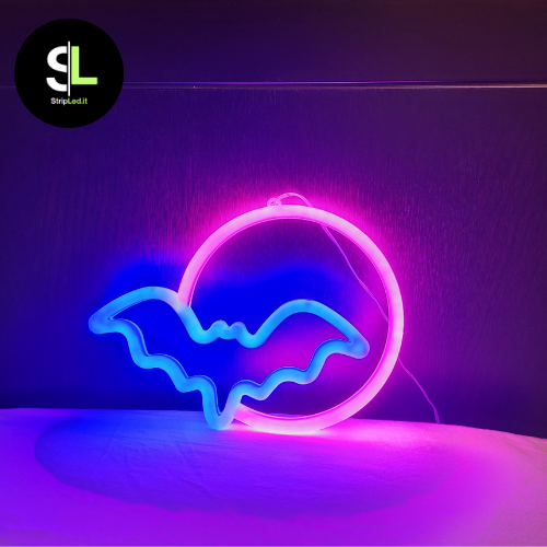 INSEGNA NEON LED PIPISTRELLO
