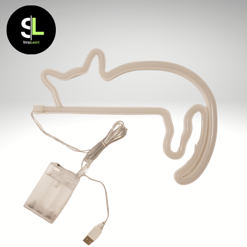 INSEGNA NEON LED GATTO