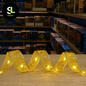 Nastro LED natalizio oro 10 metri acceso - luci calde per decorazioni natalizie